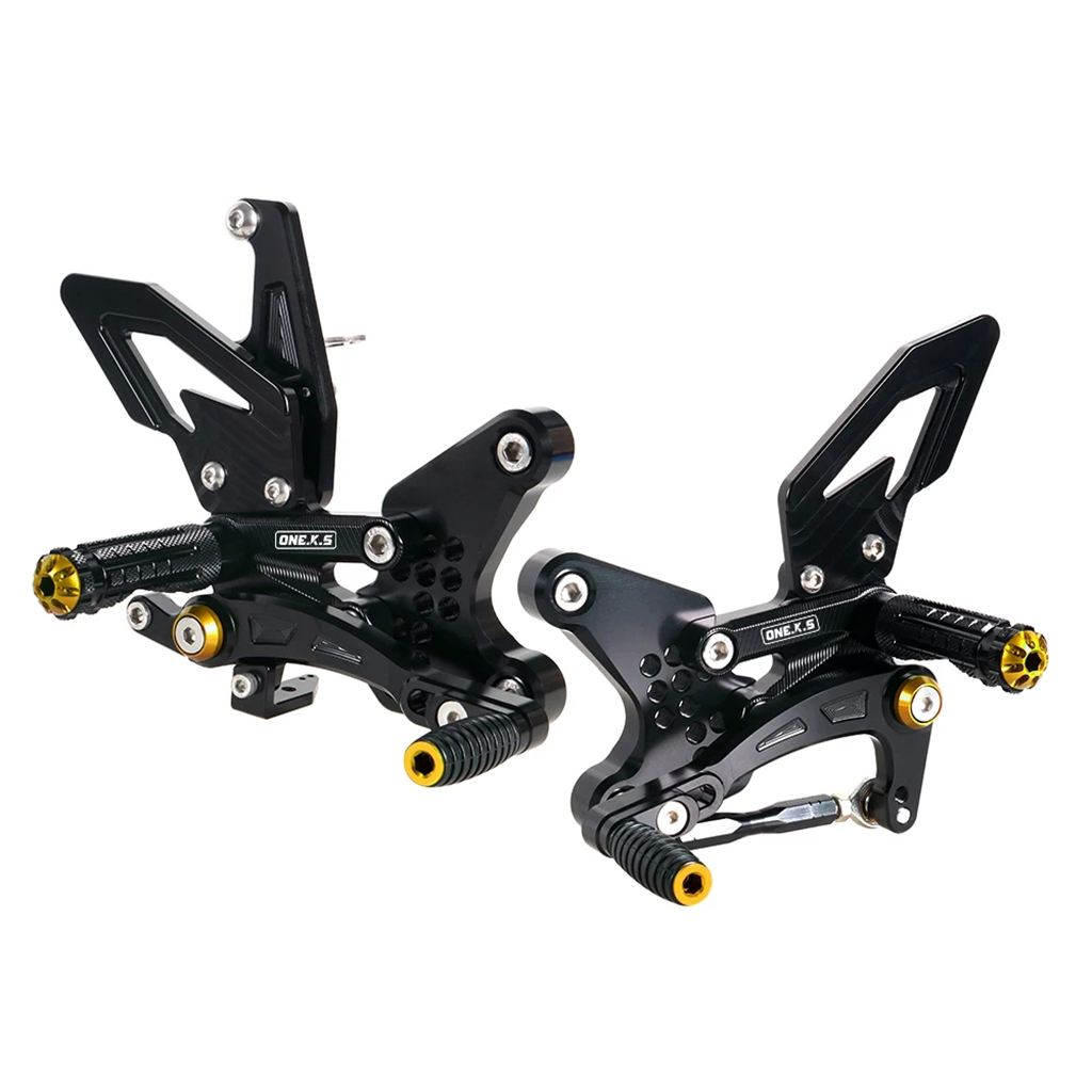 【並行輸入品】カワサキzx4r zx4rr zx4r zx4rr zx4r zx4r 2023-2024用バイク用CNC調整可能リアセット リアセット フットレスト フットレストの画像