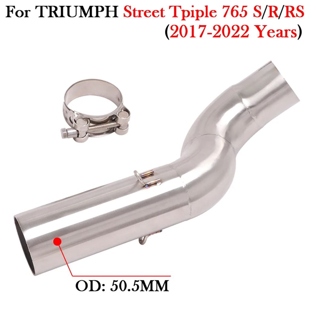 【並行輸入品】汎用エキゾーストサイレンサー 765 S rs 2017-2022 カーボン 51mm サイレンサーDBキラー ミディアムリンク_1