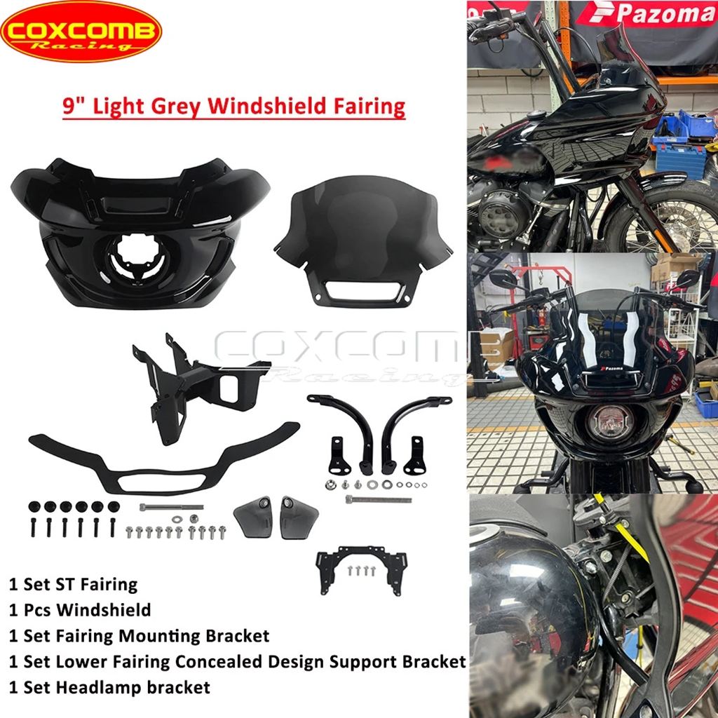 並行輸入品】バイクヘッドライトフェアリング 7 インチ9インチ