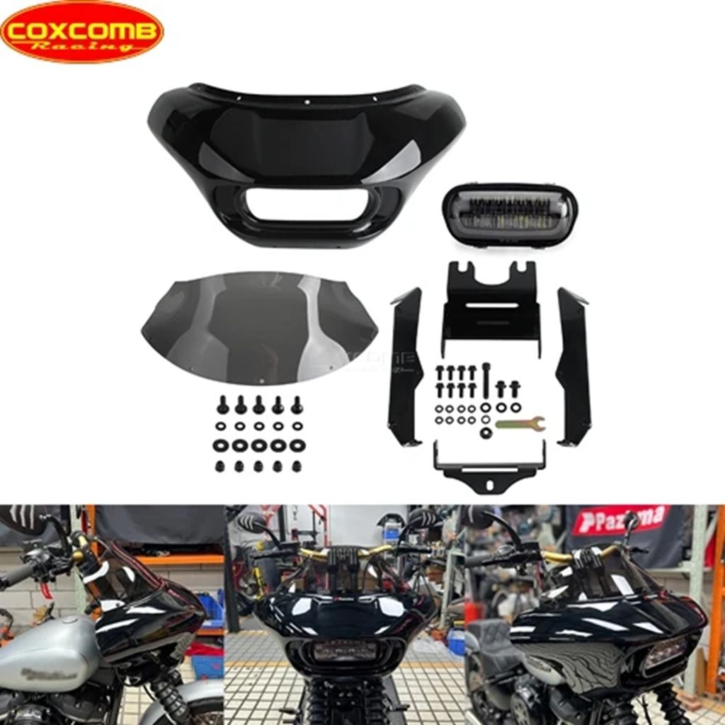 【並行輸入品】クラブスタイルLEDヘッドライトバイクフロントランプフェアリングカウルマスクカバー ハーレーソフテイルスタンダード107_6