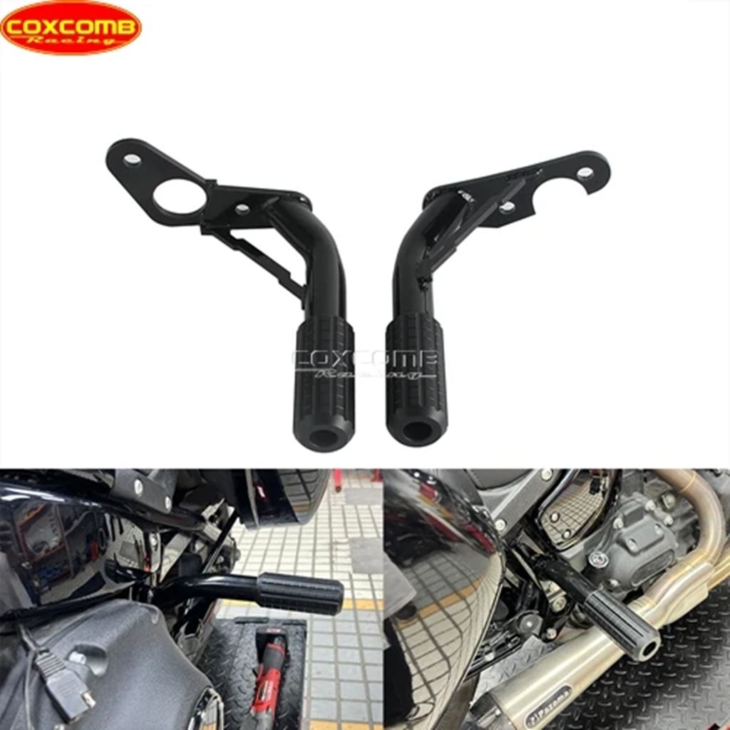 【並行輸入品】バイクフロントリアバー パッセンジャーペグ エンジンガード ハーレーソフトテール用バンパー スタンダードfxstファットボブfxfb 114 fxfbsの画像