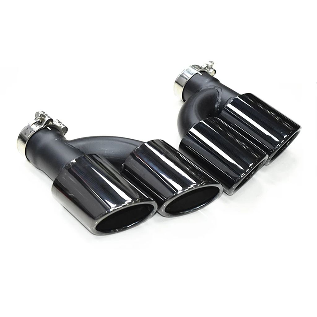 【並行輸入品】クワッドステンレスマフラーアウディ A3 A4 A5 A6 A7 A8 アップ S3 S4 S5 S6 S7 S8 SQ3 SQ5 デザインマフラー先端 60 mmテールパイプの画像