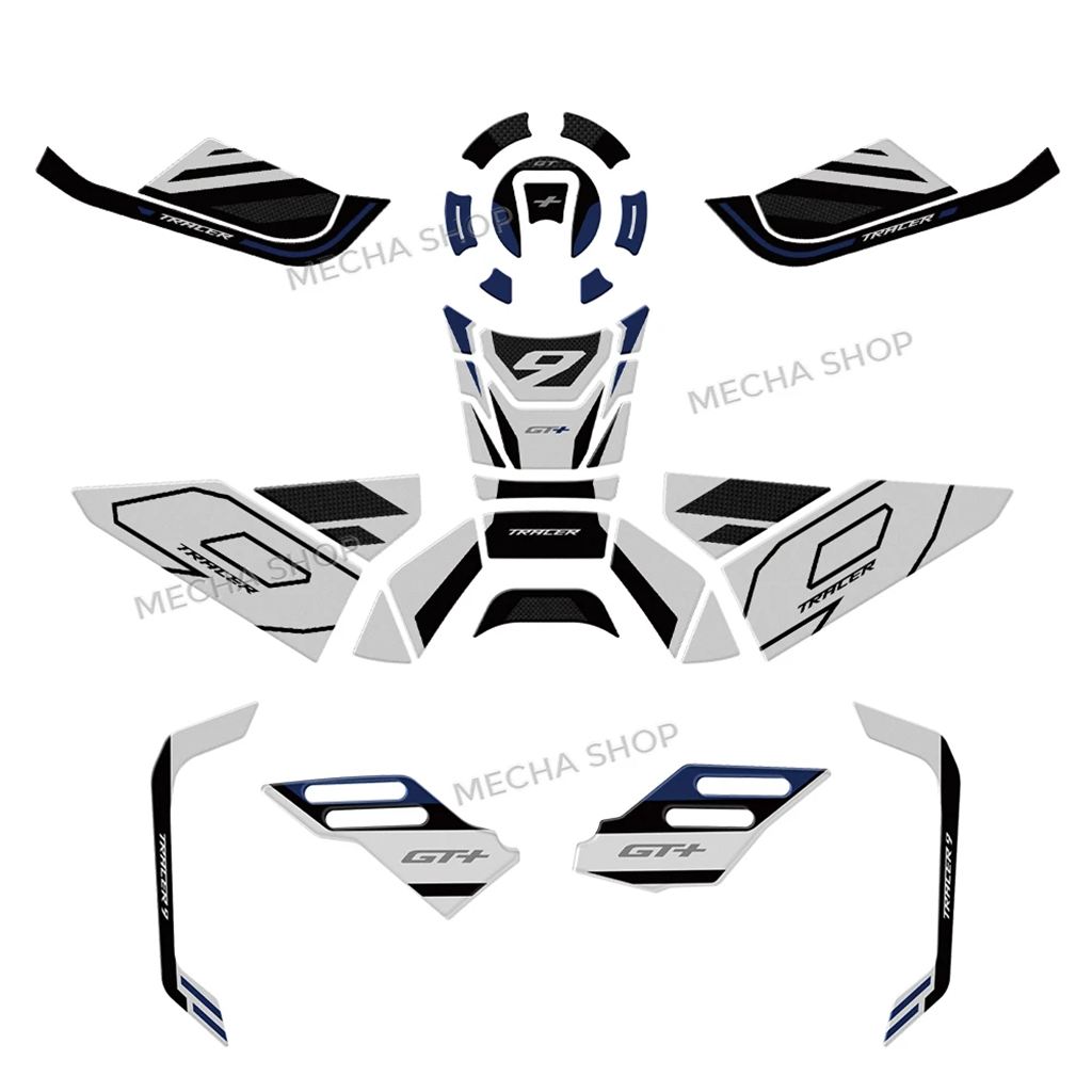 【並行輸入品】トレーサー 9GT タンクパッドバイク燃料タンク保護デカールキットハンドガード 3D ステッカートレーサー 9 GT + 2025_14