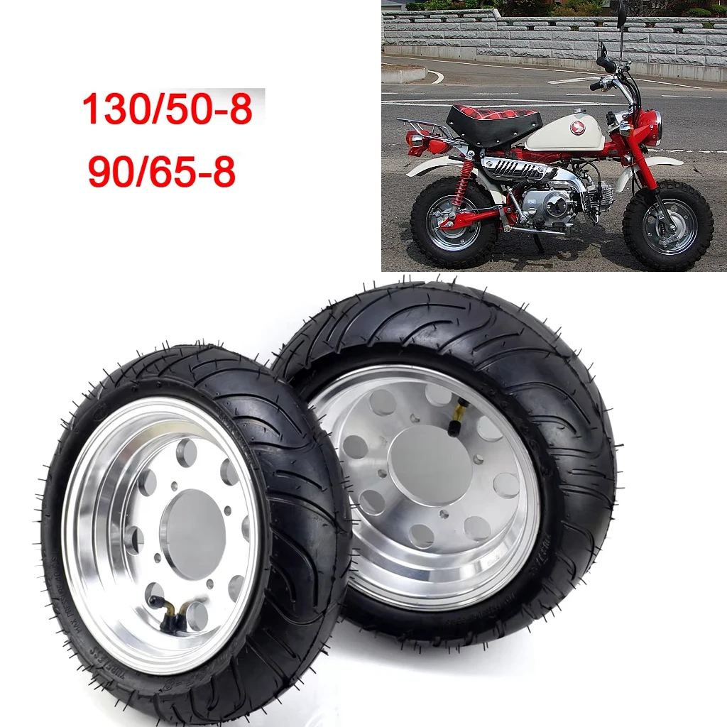 並行輸入品】1 セット 8 インチ 穴ホイールリムチューブレスタイヤ