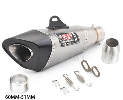 【並行輸入品】 汎用 51 mm 60 mmバイク排気 Db キラー吉村 R11 マフラー Z900 GSXR1000 SV650 R6 R3 ZX6R ZX10 K7 MT07 MT09の画像