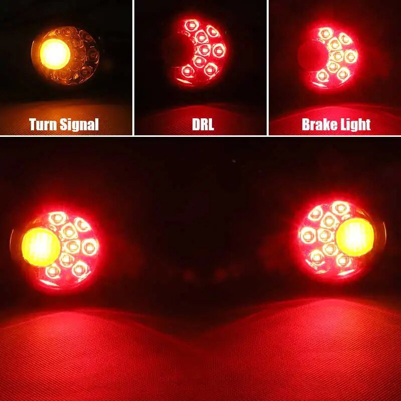 【並行輸入品】 ハーレー sportster LED テールライト ウインカー Drl ブレーキ アルミ フラッシュ インジケーター sportster xl883 xl1200 1992の画像