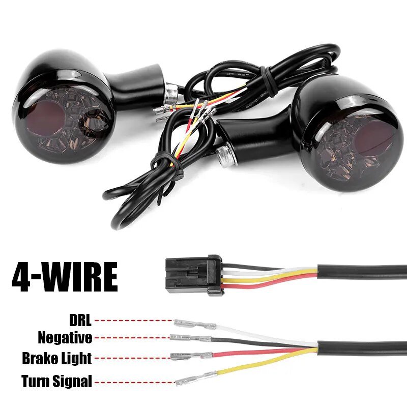【並行輸入品】 ハーレー sportster LED テールライト ウインカー Drl ブレーキ アルミ フラッシュ インジケーター sportster xl883 xl1200 1992の画像