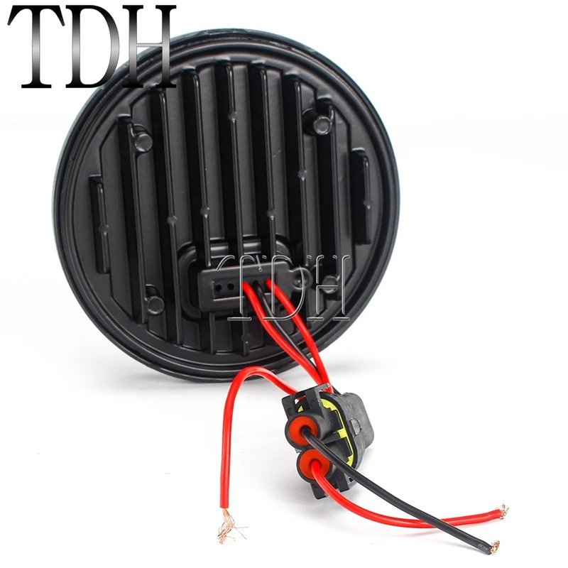 【並行輸入品】 ハーレー オートバイ 5-3/4 \"カスタム led ヘッドライト 7\" drl ヘッドランプ4.5 \" 補助照明 フロントライトの画像