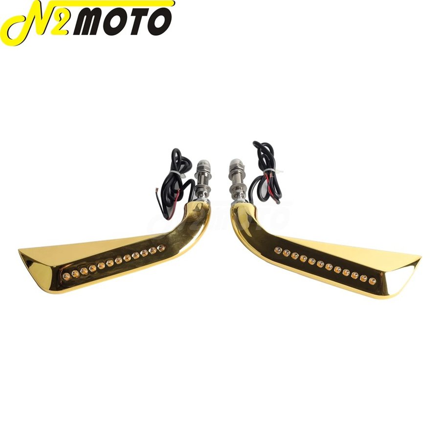 【並行輸入品】 ハーレー オートバイ バックミラー led ライト クロス骨 dyna softail electra street glide ロードキング 脂肪少年 スポーツスター 1200 883の画像