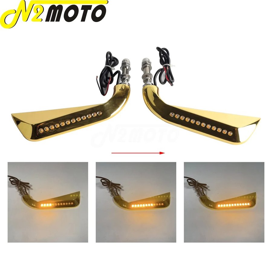 【並行輸入品】 ハーレー オートバイ バックミラー led ライト クロス骨 dyna softail electra street glide ロードキング 脂肪少年 スポーツスター 1200 883の画像