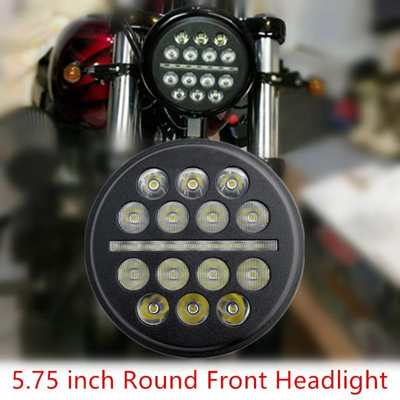 【並行輸入品】 Atubeix-オートバイ led ヘッドライト ハイ/ロービーム h4 アダプター 5,5.75 インチ ヘッドライト 備えたすべて モデル 3/4の画像