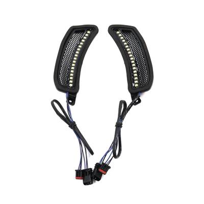 並行輸入品】 バイク用白色LEDライト ヘッドライト ベントアクセント