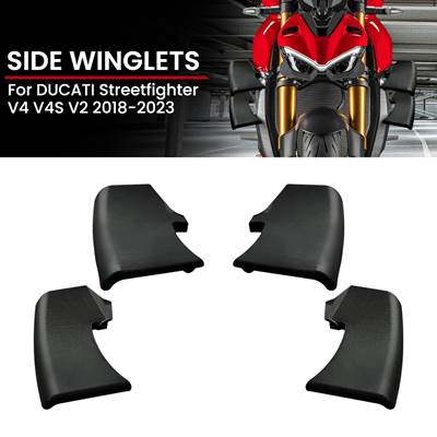 【並行輸入品】 空力バイク 二輪ウィングキット カーボン エアデフレクター ドゥカティ ストリートファイターv4 v4s v2 2018-2023