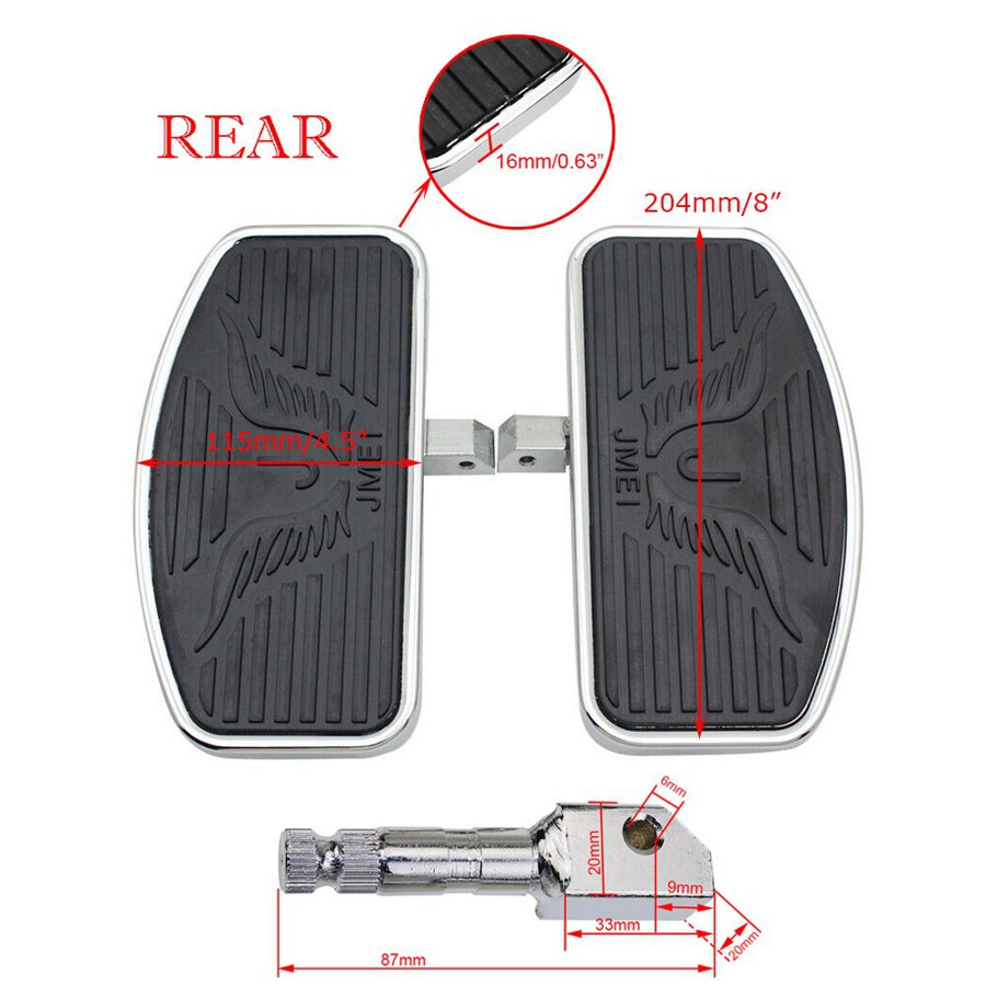 【並行輸入品】 オートバイ バイク フロントライダー リアフットペグ floorboards for Kawukollo 400 800 900 vn400 vn800 vn900 クラシック カスタム_2