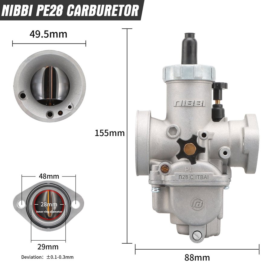 並行輸入品】 Nibbi 2t 4t キャブレター PE19 22 24 26 28ミリメートル
