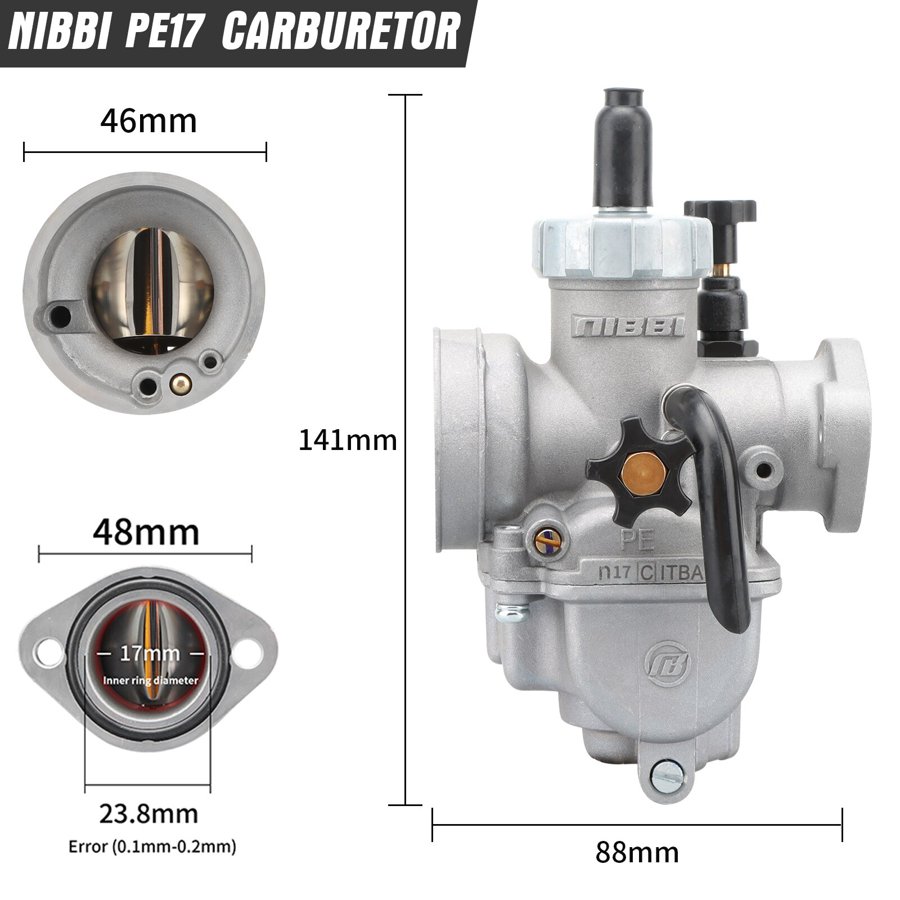 Nibbi 2t 4t キャブレター PE19 22 24 26 28ミリメートル フランジ オートバイ エンジン ジェットヤマハ ktm スズキ ピット ダートバイク｜ykn-sutoa｜02