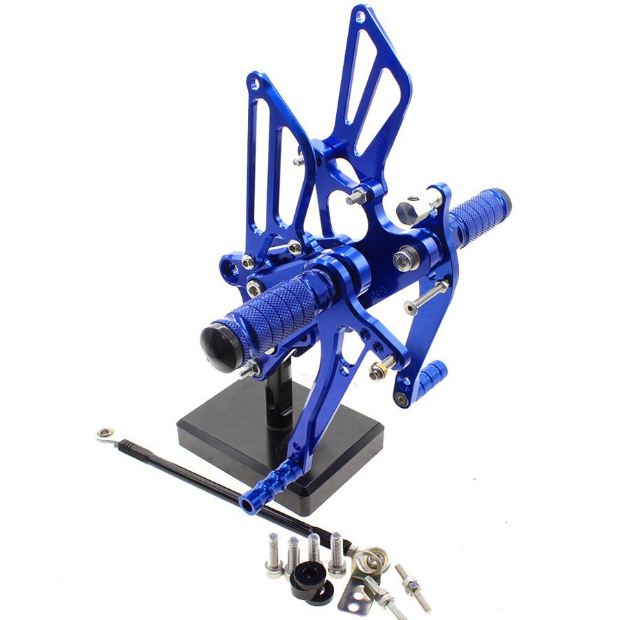 【並行輸入品】 バックステップキット 6ポジション▽cncアルミ削り出し 高品質アルマイト ホンダvfr400 nc30 rvf400 nc35の画像