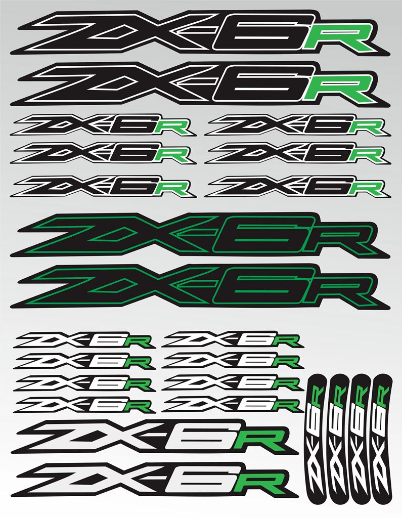 zx 6r ステッカーの商品一覧 通販 - Yahoo!ショッピング