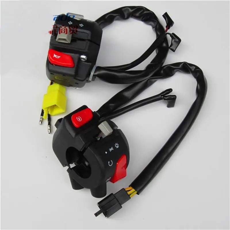 【並行輸入品】7/8 インチバイクハンドルバースイッチ制御防水ホーンウィンカーヘッドライトコントロールスイッチ Haojue NK 150 HJ150GY NK150の画像