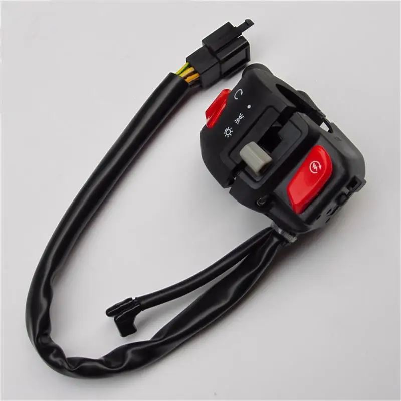 【並行輸入品】7/8 インチバイクハンドルバースイッチ制御防水ホーンウィンカーヘッドライトコントロールスイッチ Haojue NK 150 HJ150GY NK150の画像