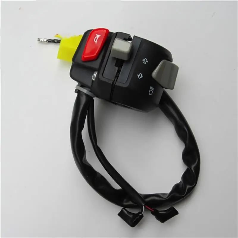 【並行輸入品】7/8 インチバイクハンドルバースイッチ制御防水ホーンウィンカーヘッドライトコントロールスイッチ Haojue NK 150 HJ150GY NK150の画像