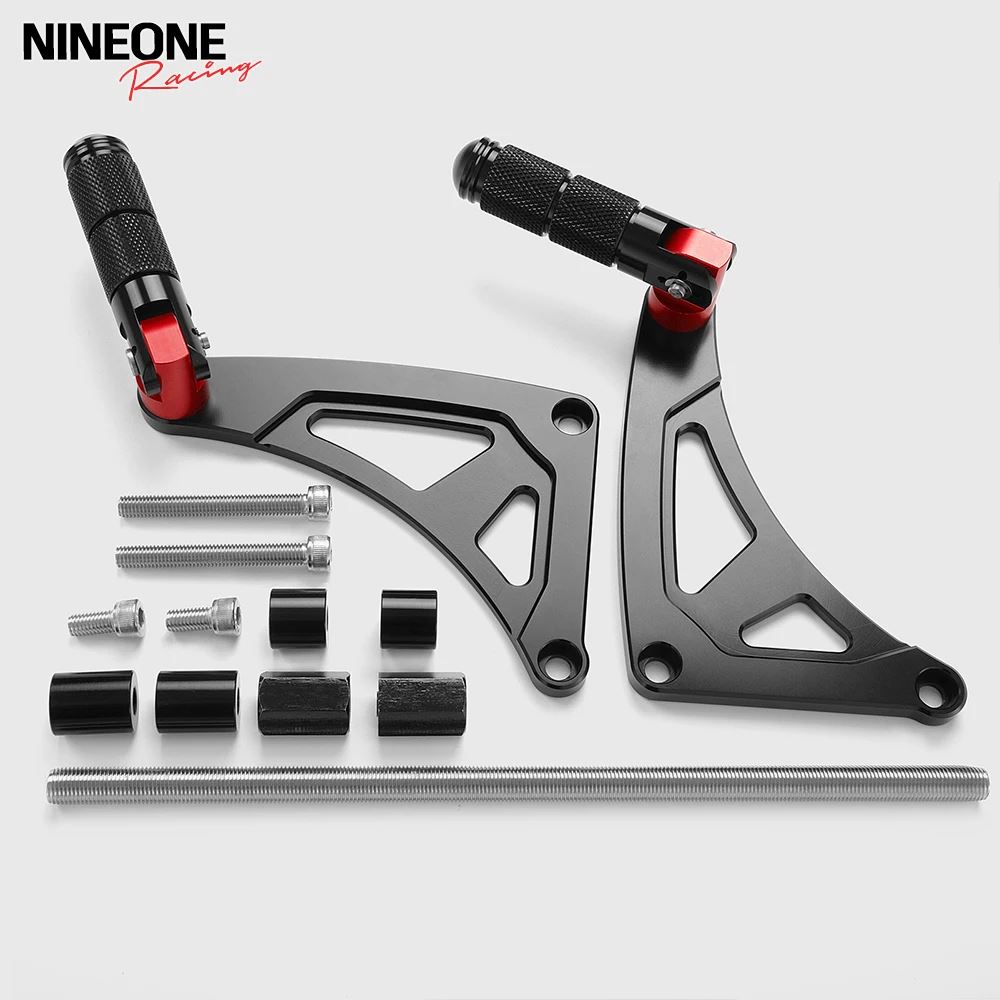 【並行輸入品】ホンダ モンキー125 Z125 2018-2025用 CNC折りたたみ式リアピリオンシート用フットペグ 拡張大型フットレストペダル ブラケット付き JB02_1