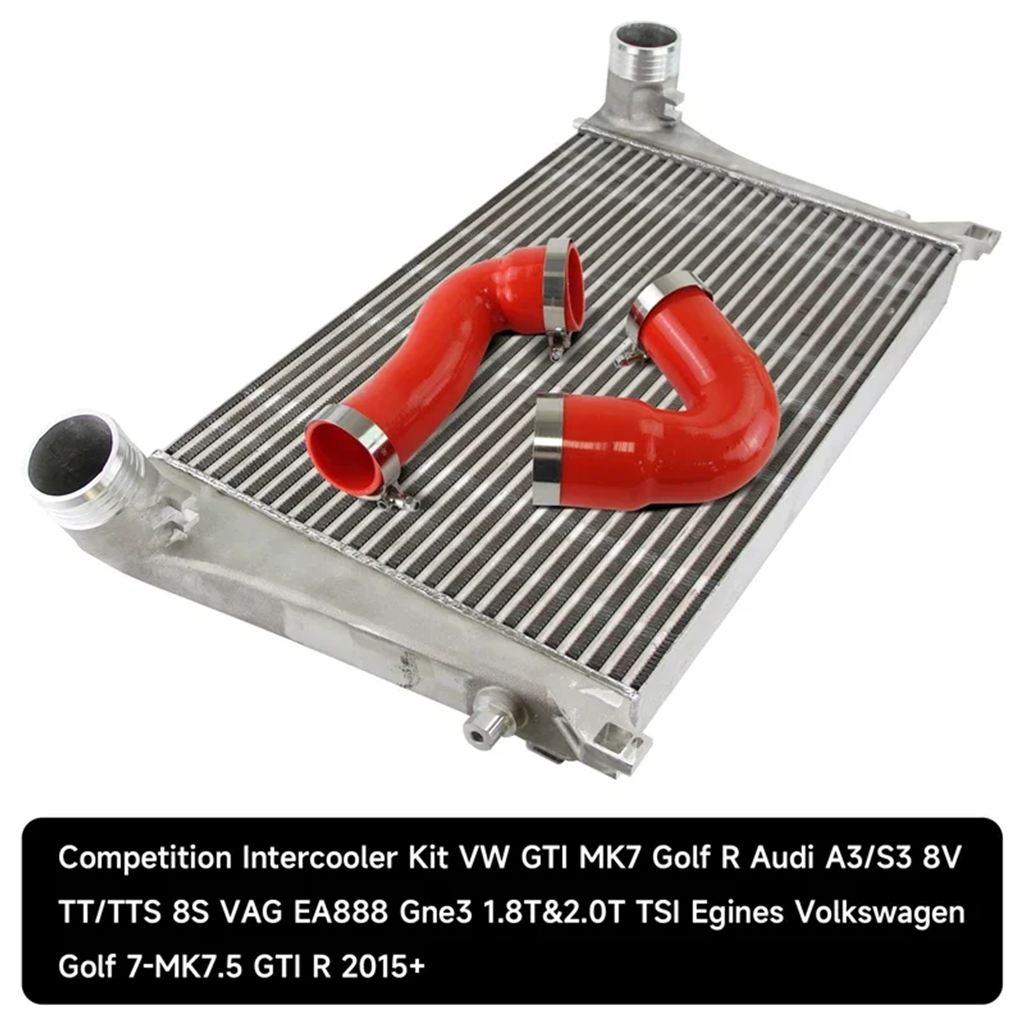 【並行輸入品】インタークーラーキット 70MM VW GTI MK7 ゴルフ アルテオン R アウディ A3/S3 シュコダ アルテオン セアト 1.8T 2.0T TSI 2015+の画像