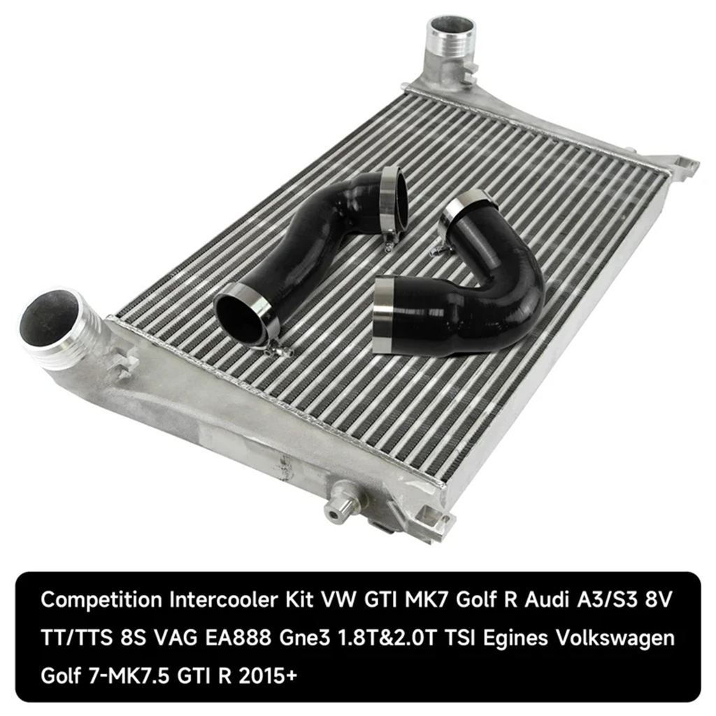 【並行輸入品】インタークーラーキット 70MM VW GTI MK7 ゴルフ アルテオン R アウディ A3/S3 シュコダ アルテオン セアト 1.8T 2.0T TSI 2015+の画像