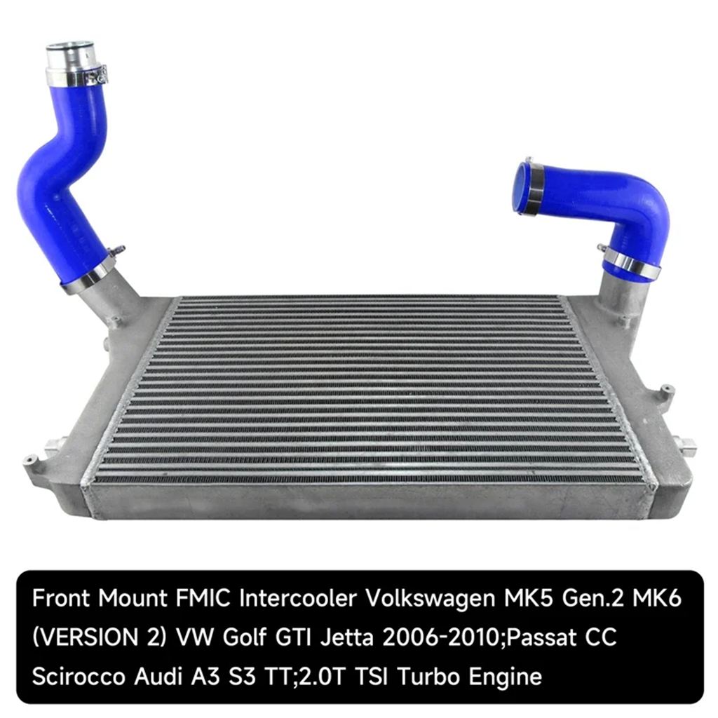 【並行輸入品】ブラック/ブルー/レッド ターボ インタークーラー ホース キット VW ゴルフ GTI 2.0T MK5/MK6 06-10 / アウディ A3/S3 - FMICの画像