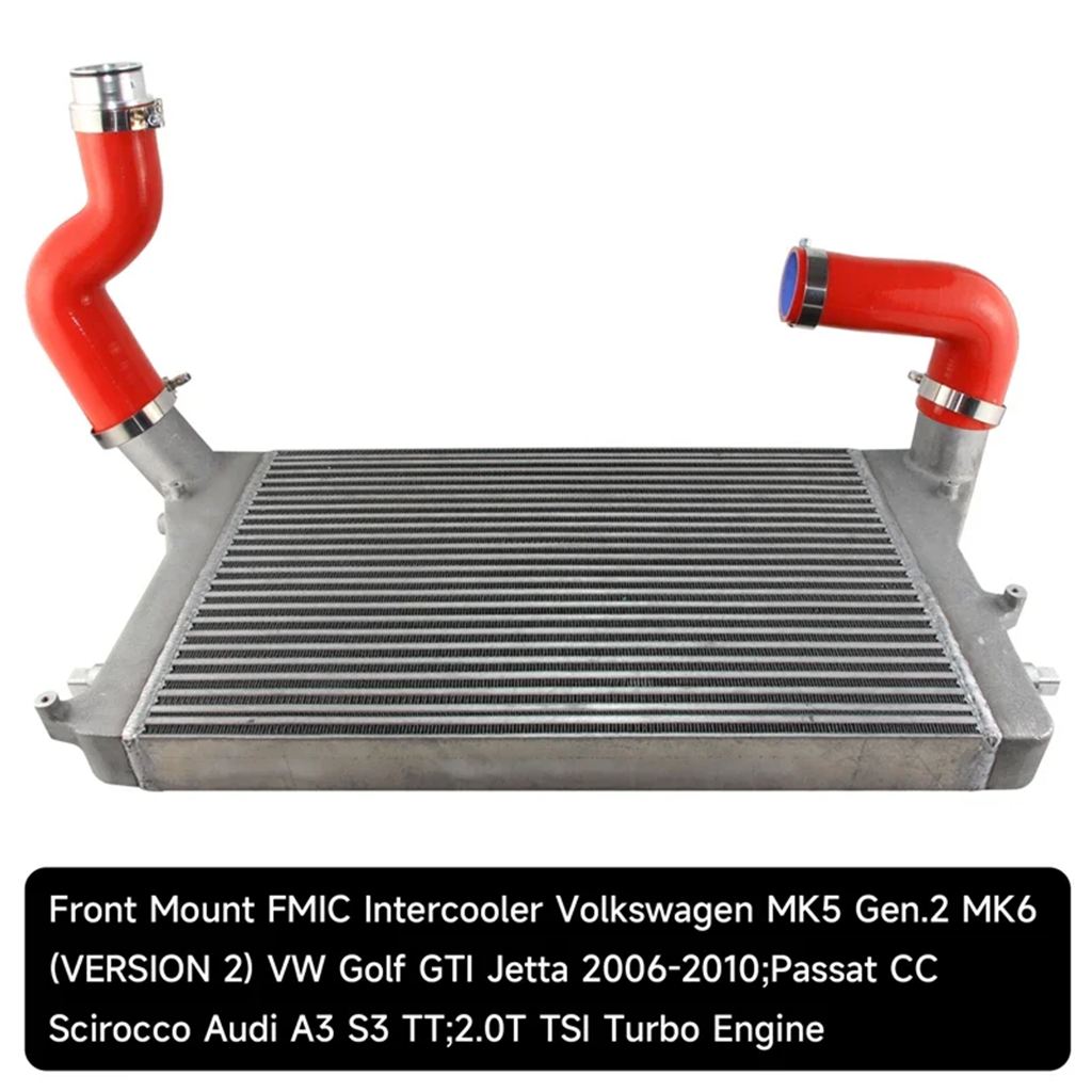 【並行輸入品】ブラック/ブルー/レッド ターボ インタークーラー ホース キット VW ゴルフ GTI 2.0T MK5/MK6 06-10 / アウディ A3/S3 - FMICの画像