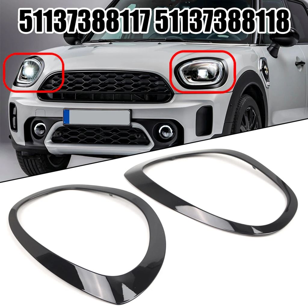 並行輸入品】ミニ 2017-2023 F60 F61 ヘッドライトベゼルリングトリム