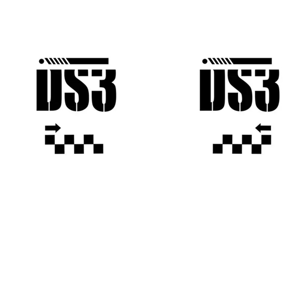 シトロエンDS3用　フロントガラス上のデカール（鉢巻）【シトロエン／社外品】。 並行輸入品】シトロエン DS3 車体装飾ステッカーレーシングスポーツ