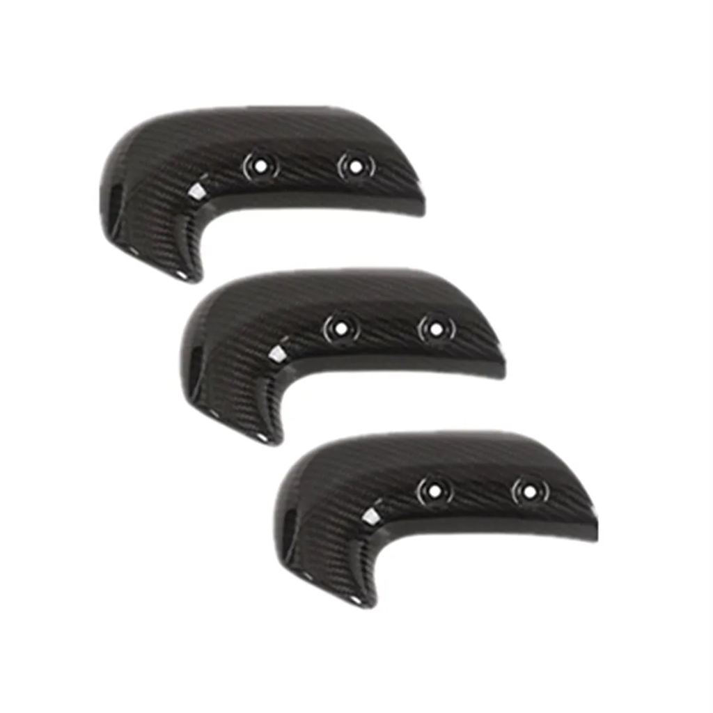 並行輸入品 カーボンエキゾーストカバー ツイルカバー バイクアクセサリー トライアンフロROCKET 3 2020 2021 2022 2023 3個_1