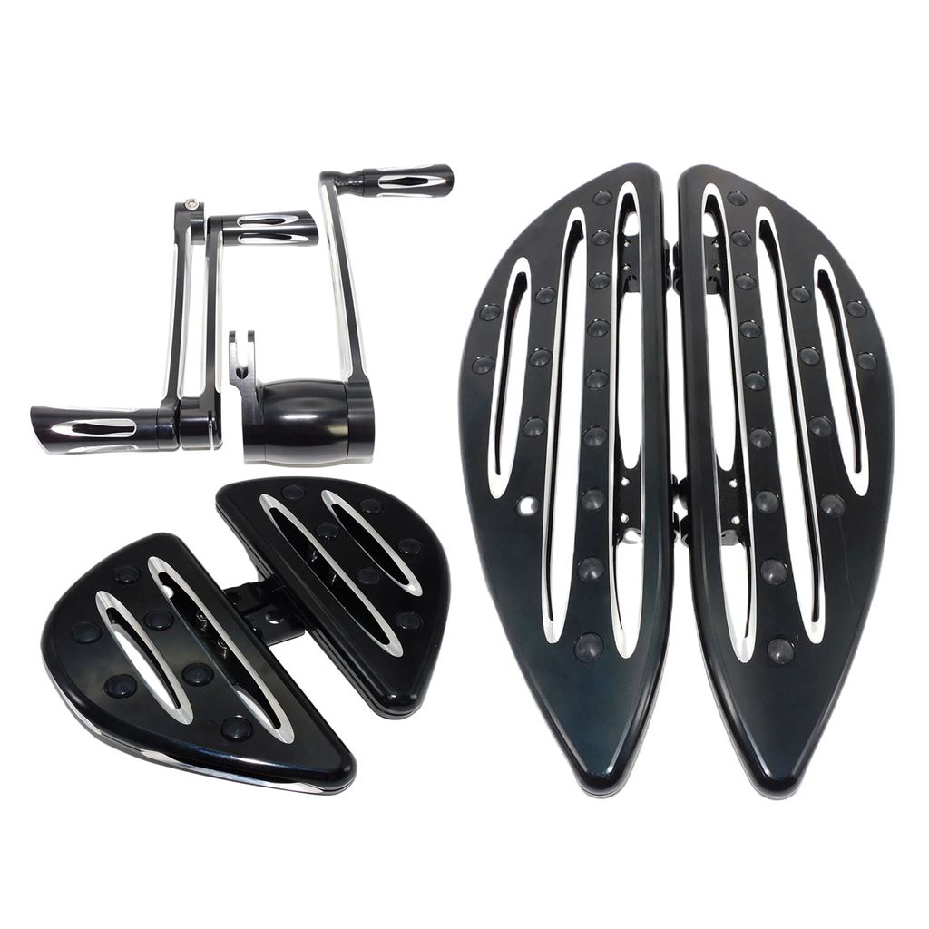 並行輸入品 バイクフロントフロアボードリアフットペグ ヒールトゥシフトレバー シフターペグ付き ハーレーツーリング用ブレーキ