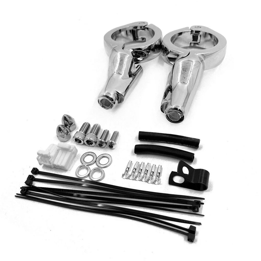 並行輸入品 バイクフロントウィンカー固定ブラケット ハーレーダイナ 2008-2017 FLD FXDSE除く OEM用 # 69433-08A ブラック/_3