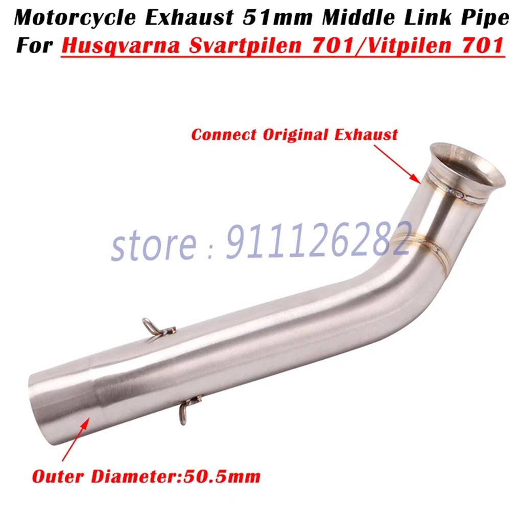 並行輸入品 ハスクバーナ スヴァルティピレン ヴィットピレン 701 バイク用排気システム カスタムマフラー フロント キャタライ_1