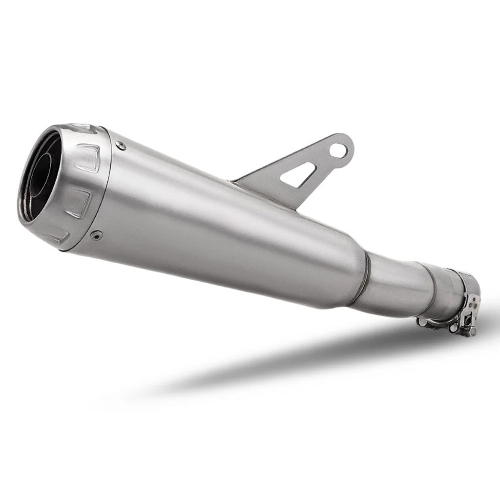 並行輸入品 バイクマフラー - トライアンフ スクランブラー 400X / スピード 400 用一体型ミッドパイプ＆スリップオンマフラーの画像
