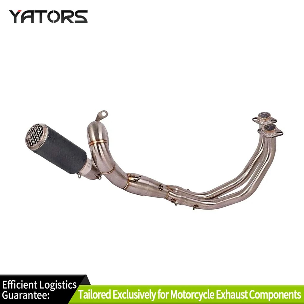 並行輸入品 ヤマハ MT-07 FZ07 XSR700 2017-2023用 排気システム 51MM マフラーパイプ カーボンエキゾーストパイプ_2