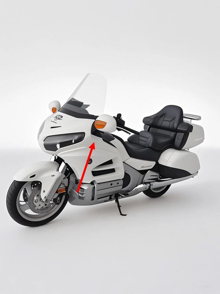 並行輸入品 ホンダ ゴールドウィング Gl1800 F6B 2012 〜 2017 ラフヘッドライトガードカーライトフレームの画像