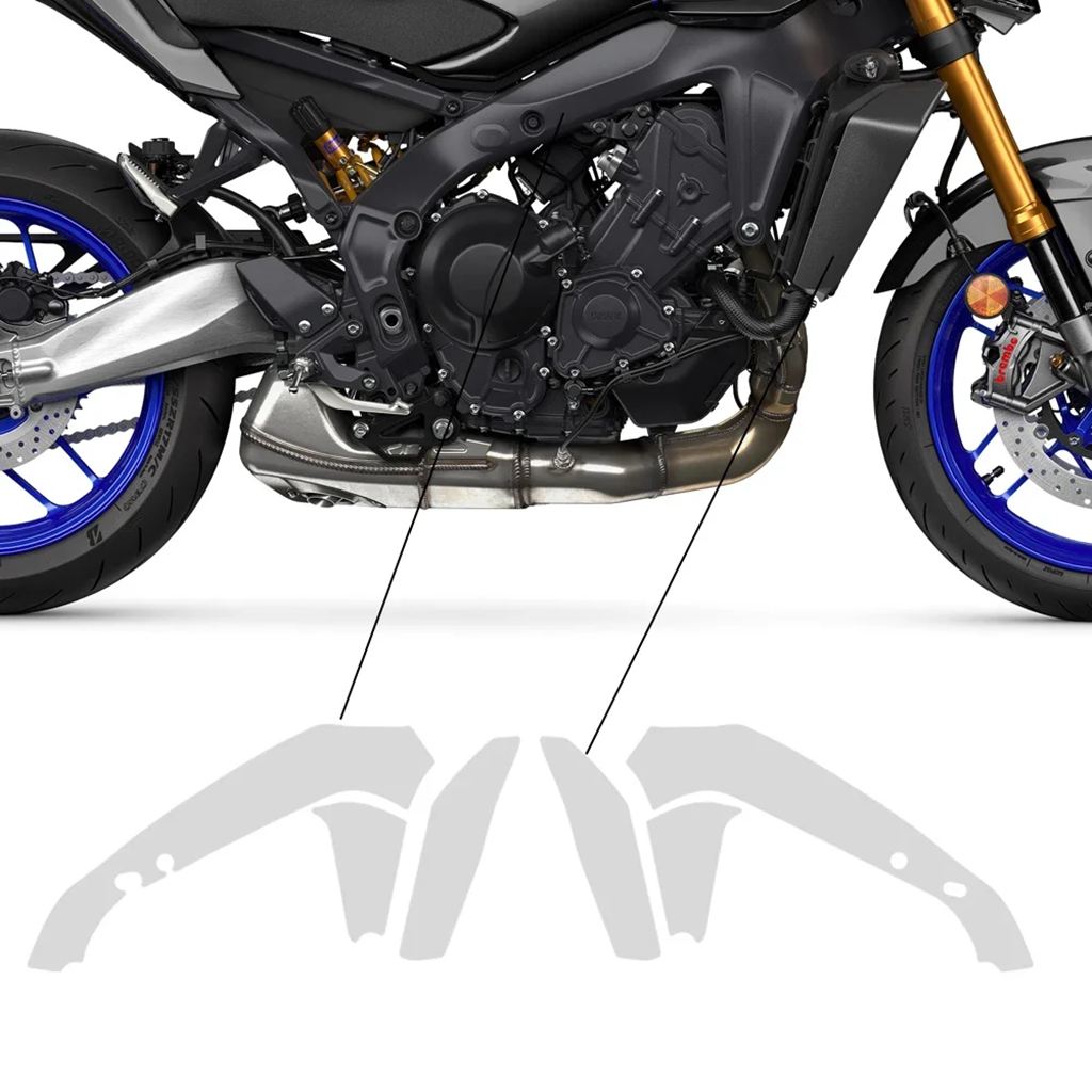 並行輸入品 ヤマハ MT09 ペイントプロテクションフィルム MT 09 MT-09 SP バイク用 PPF 2024-2025 TPU保護フェアリング_6