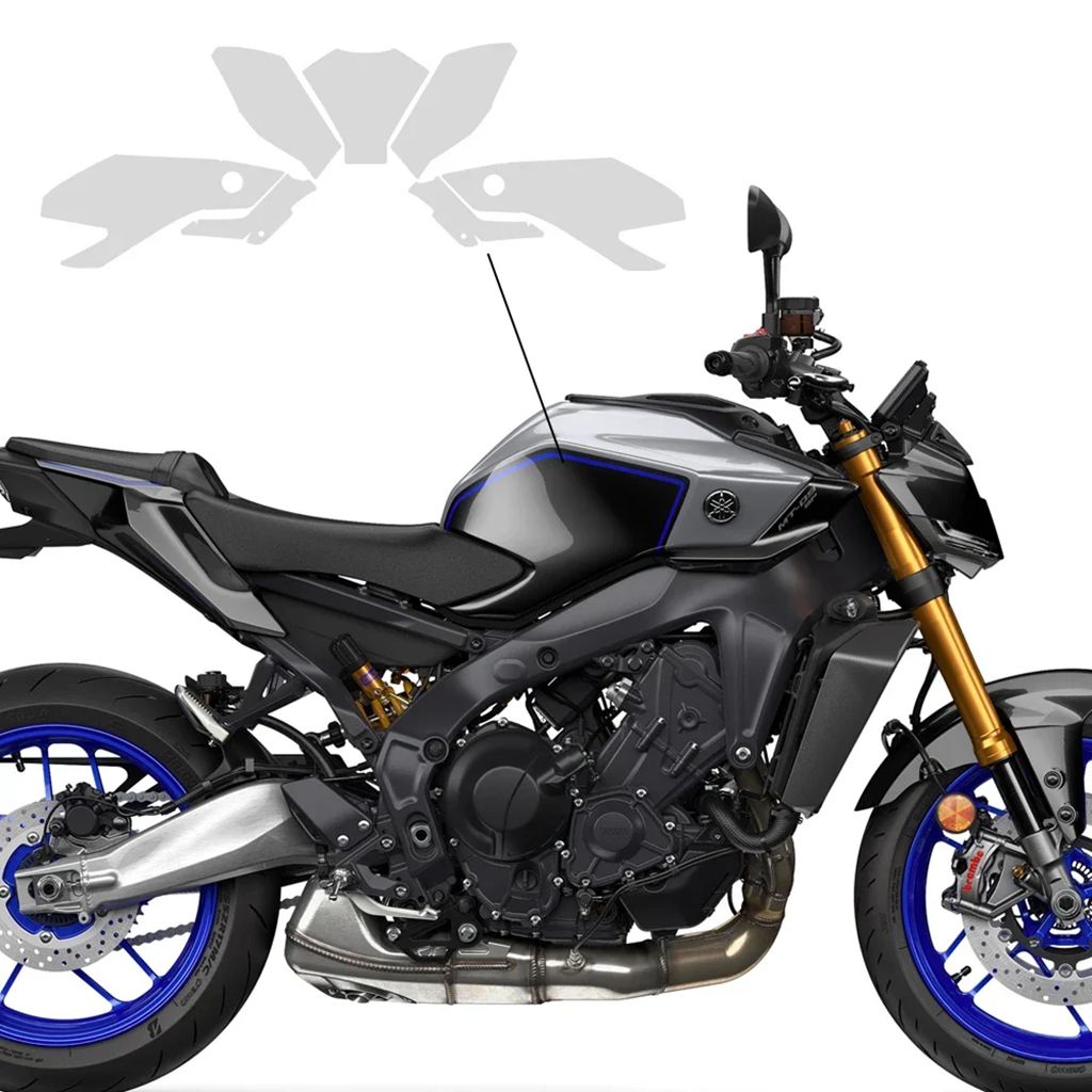 並行輸入品 ヤマハ MT09 ペイントプロテクションフィルム MT 09 MT-09 SP バイク用 PPF 2024-2025 TPU保護フェアリング_8