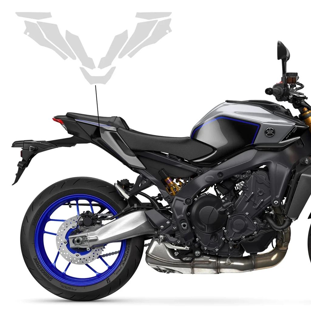 並行輸入品 ヤマハ MT09 ペイントプロテクションフィルム MT 09 MT-09 SP バイク用 PPF 2024-2025 TPU保護フェアリング_9