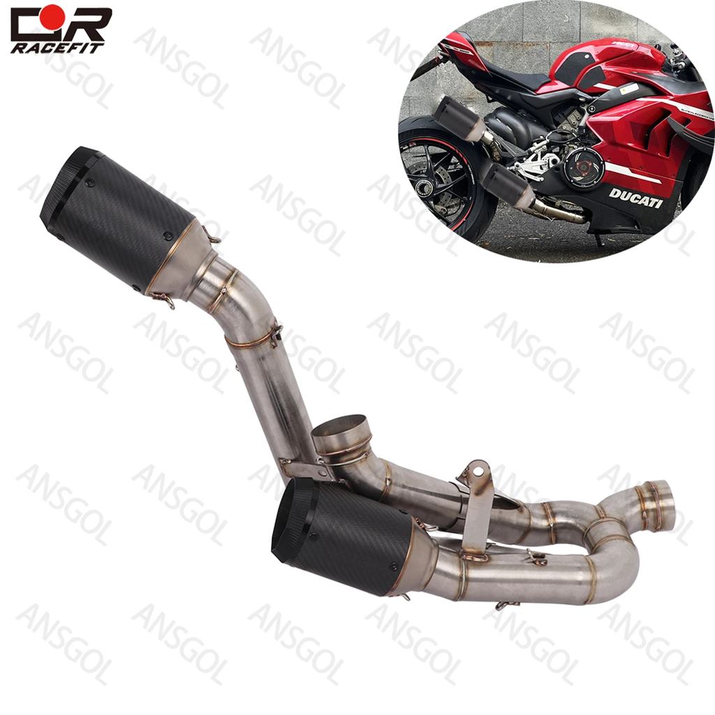 並行輸入品 ドゥカティ パニガーレV4 V4S ストリートファイターV4用 バイクフルエキゾーストシステム ミッドパイプ エスケープカ_6
