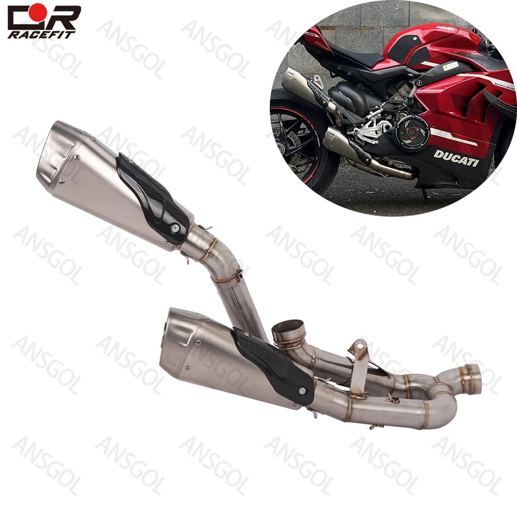 並行輸入品 ドゥカティ パニガーレV4 V4S ストリートファイターV4用 バイクフルエキゾーストシステム ミッドパイプ エスケープカ_4