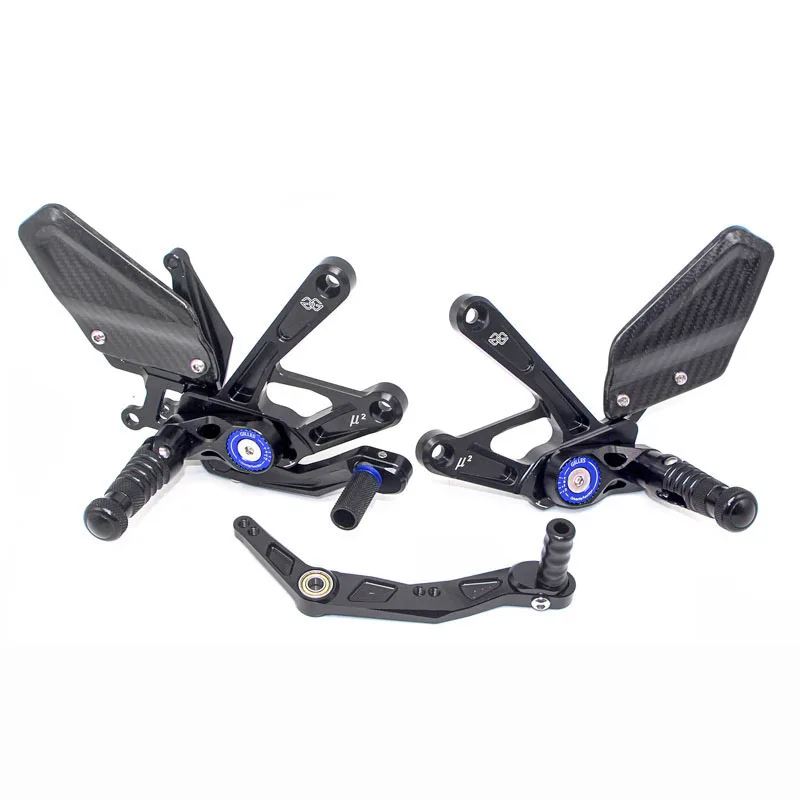 並行輸入品 バイクカーボンフットキット CNC リアセットフットレストリアセットヤマハ R1 R1M YZFR1M YZFR1 2015-2024 2021 2022
