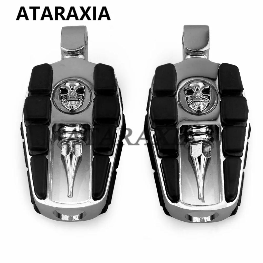 並行輸入品 リアフットペグフットレスト助手席ペダルヤマハ V スター 1100 V スター 650 ストライカー V-MAX ビラーゴ 750 1100の画像