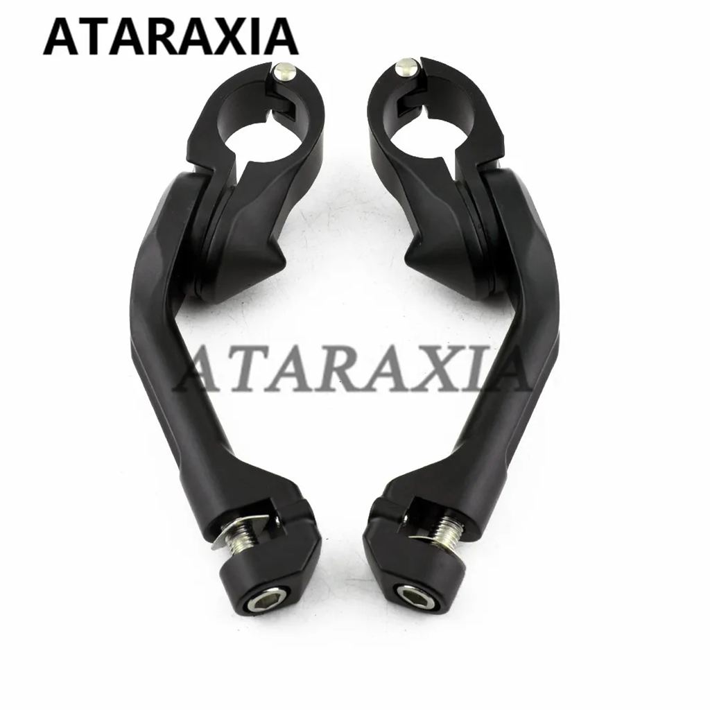 並行輸入品 バイクフットレストフットペグウィングエンジンガードバイクペグレストペダルハーレーツーリングダイナソフテイルス_1