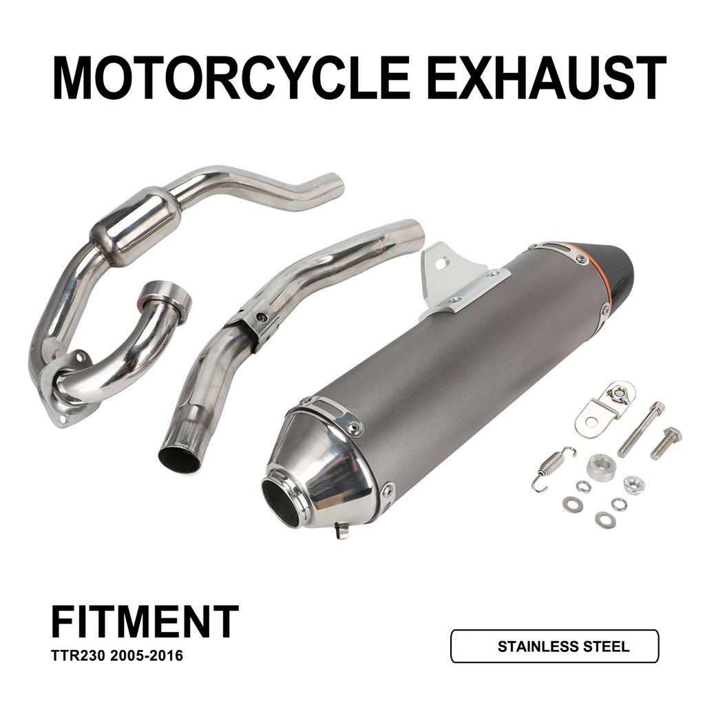 並行輸入品 TTR230 2005-2016 モトクロス エンデューロ スーパーモト ダートバイク バイク用 バイク フルエキゾーストマフラーシ