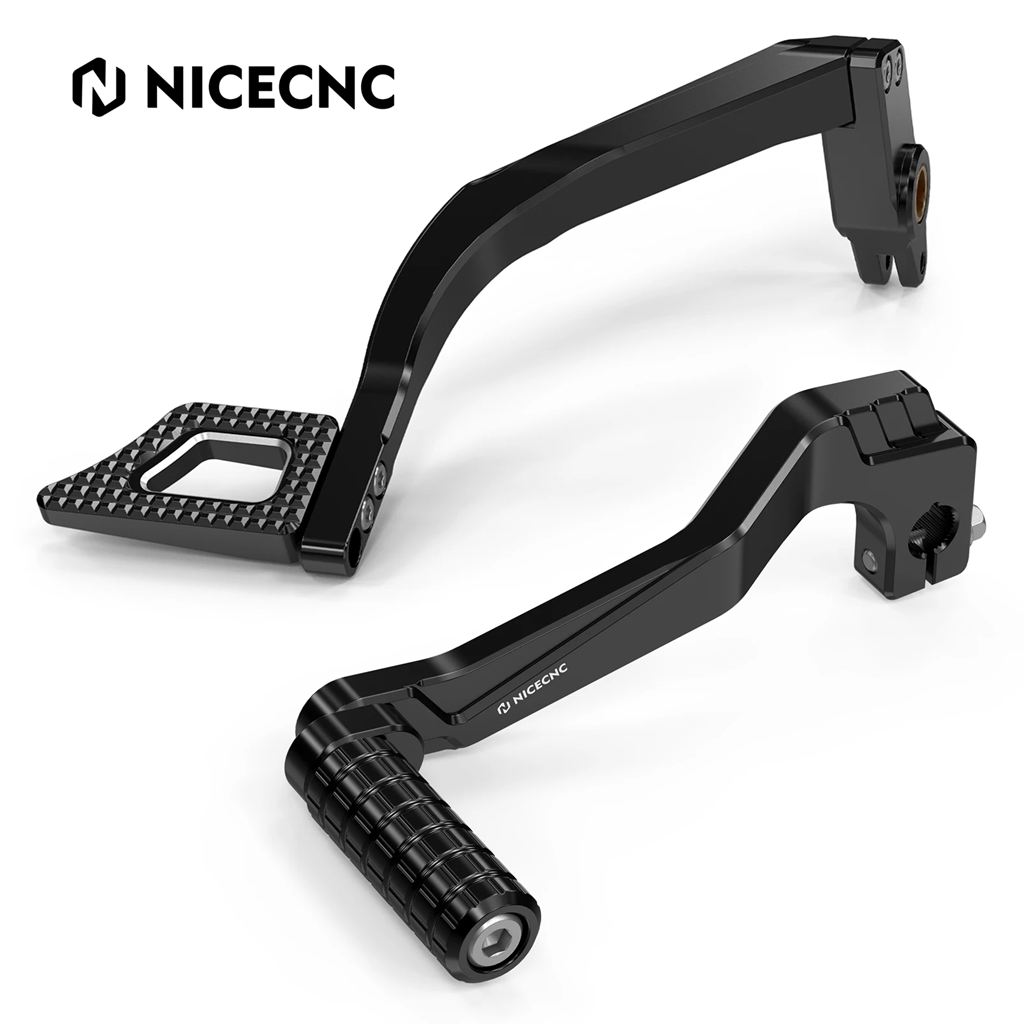 並行輸入品 NICECNC バイクフットブレーキペダル/ギアシフターシフトレバー ハーレーダイナ ファットボブ FXDF 2008-2017 ワイド_2