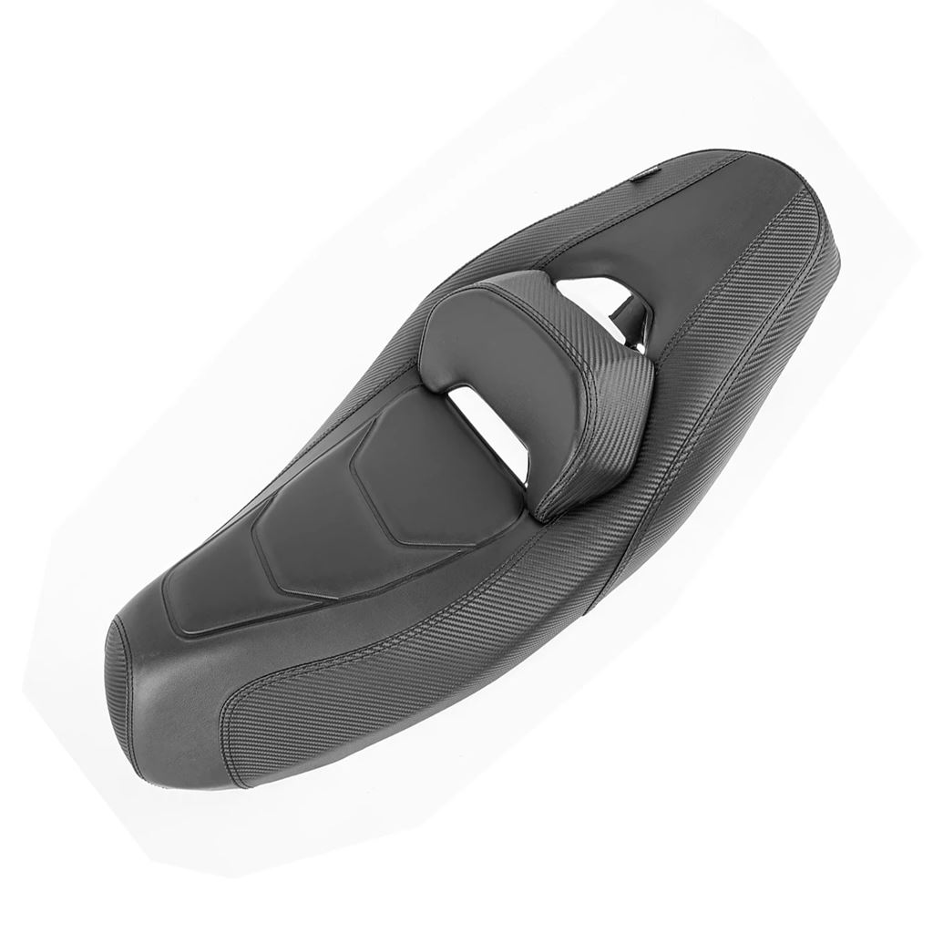 並行輸入品 ヤマハ NMAX 155/125 2020 2021 2022 2023年式 バイク用シートカバー フロント運転席 リア助手席一体型クッションの画像